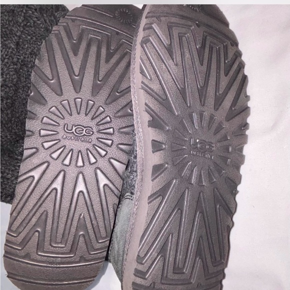 Ugg Gray Knit Knee-High Boots - Picture 6 of 7